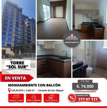 Hermoso monoambiente en venta en la zona de Villa fatima , a pasos del stadium 🎉